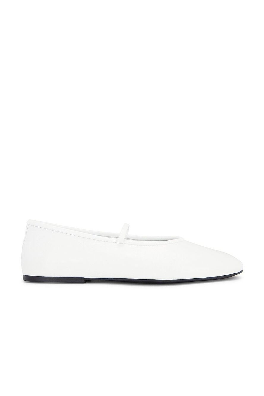 Tony Bianco Martinez ballet Flat in White Nappa leather